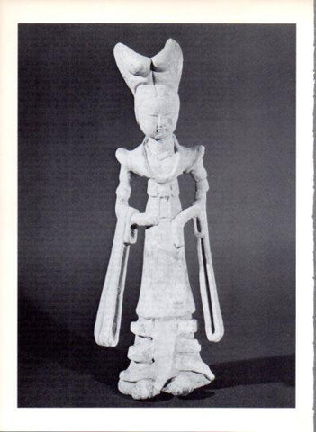 LAMINA V43450: Dama de corte terracota epoca Sonei