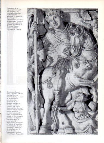 LAMINA V43422: Emperador Anastasio I fragmento bajorrelieve