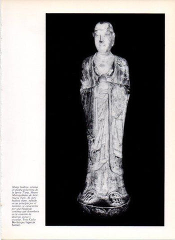 LAMINA V43429: Monje budista de la epoca T'ang