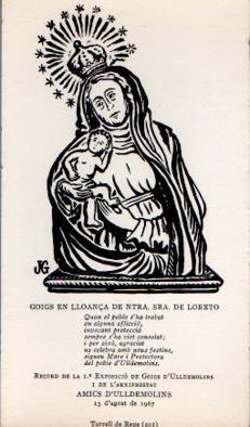 POSTAL PV12122: Goigs Ntra. Sra. De Loreto 1967