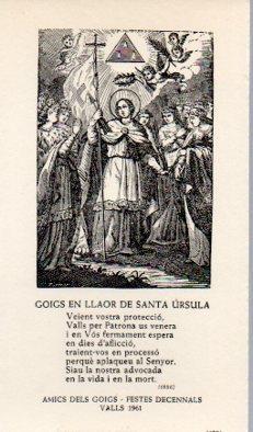POSTAL PV12120: Goigs en llaor de Santa Eulalia
