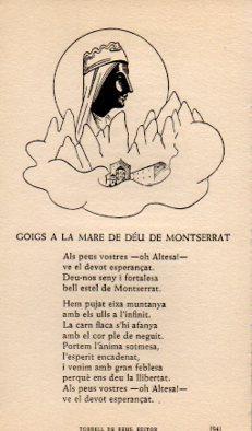 POSTAL PV12117: Goigs Mare de Deu de Montserrat
