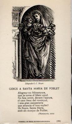 POSTAL PV12113: Goigs a Santa Maria de Poblet