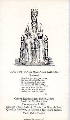 POSTAL PV12108: Goigs Santa Maria de Sarroca