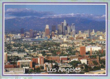 POSTAL PV12254: View of the Los Angeles skyline
