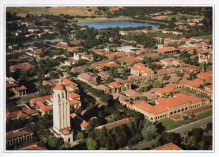POSTAL PV12253: Stanford University aerial view