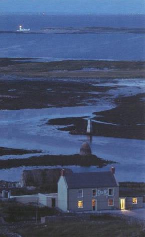 POSTAL PV12267: Evening view from Inis Mor, Aran Islands, Ireland