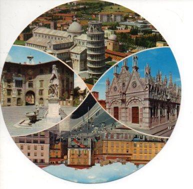 POSTAL PV12286: Vistas de Pisa, Italia