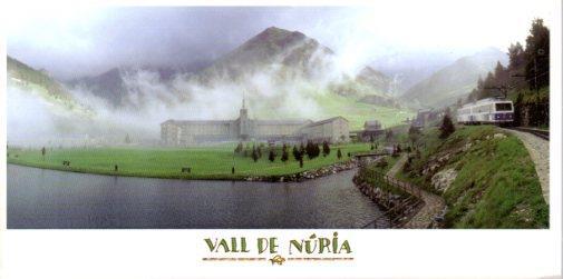 POSTAL PV12217: Cremallera llegando al valle de Nuria