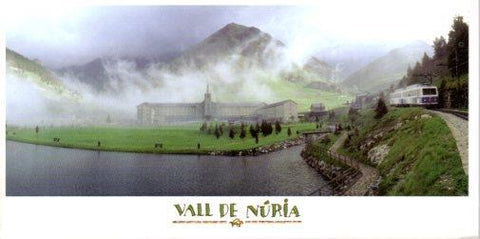 POSTAL PV12217: Cremallera llegando al valle de Nuria