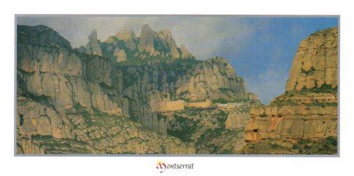 POSTAL PV12216: Massis y Monestir de Montserrat
