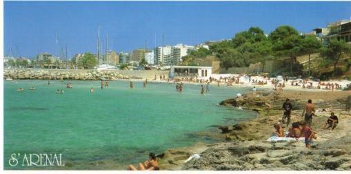POSTAL PV12242: Platja S'Arenal, Mallorca