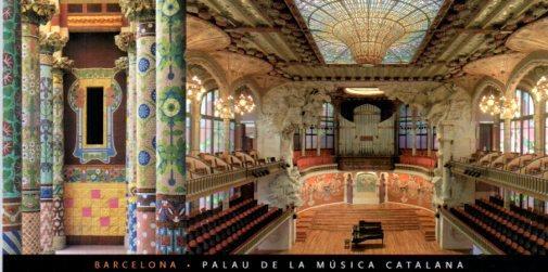 POSTAL PV12225: Palau de la Musica Catalana, Barcelona