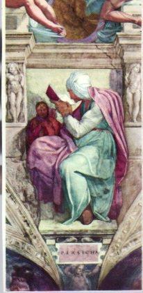POSTAL PV11973: La Cappella Sistina. La Sibilla Persica