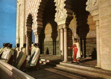 POSTAL PV11986: Mausolee Mohammed V Rabat. La releve de la Garde Royale