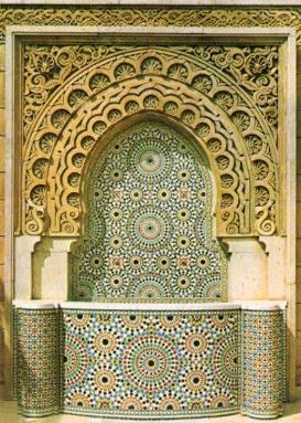 POSTAL PV11987: Mausolee Mohammed V Rabat. Una fontaine decorative