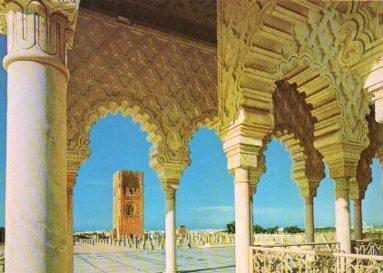 POSTAL PV11988: Mausolee Mohammed V Rabat. Portique de marbre du mesee