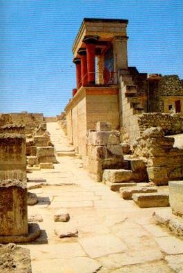POSTAL PV12003: Knossos. The corridor of the N. Entrance