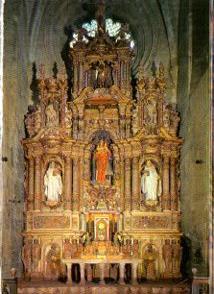 POSTAL PV11919: Monestir de Santes Creus. Altar mayor 