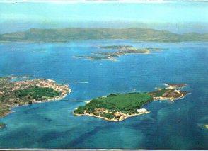 POSTAL PV11940: Isla de la Toja. Vista aerea de La Toja y el Grove