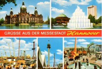 POSTAL PV12066: Hannover Grusse aus der messestadt