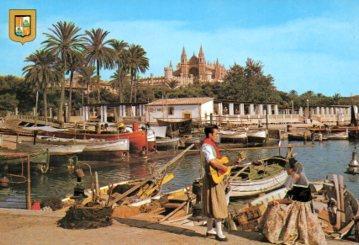 POSTAL PV12065: Muelle de pescadores, Palma de Mallorca