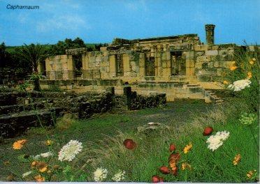 POSTAL PV12022: Capharnaum.  Partial view of the ancient Synagogue