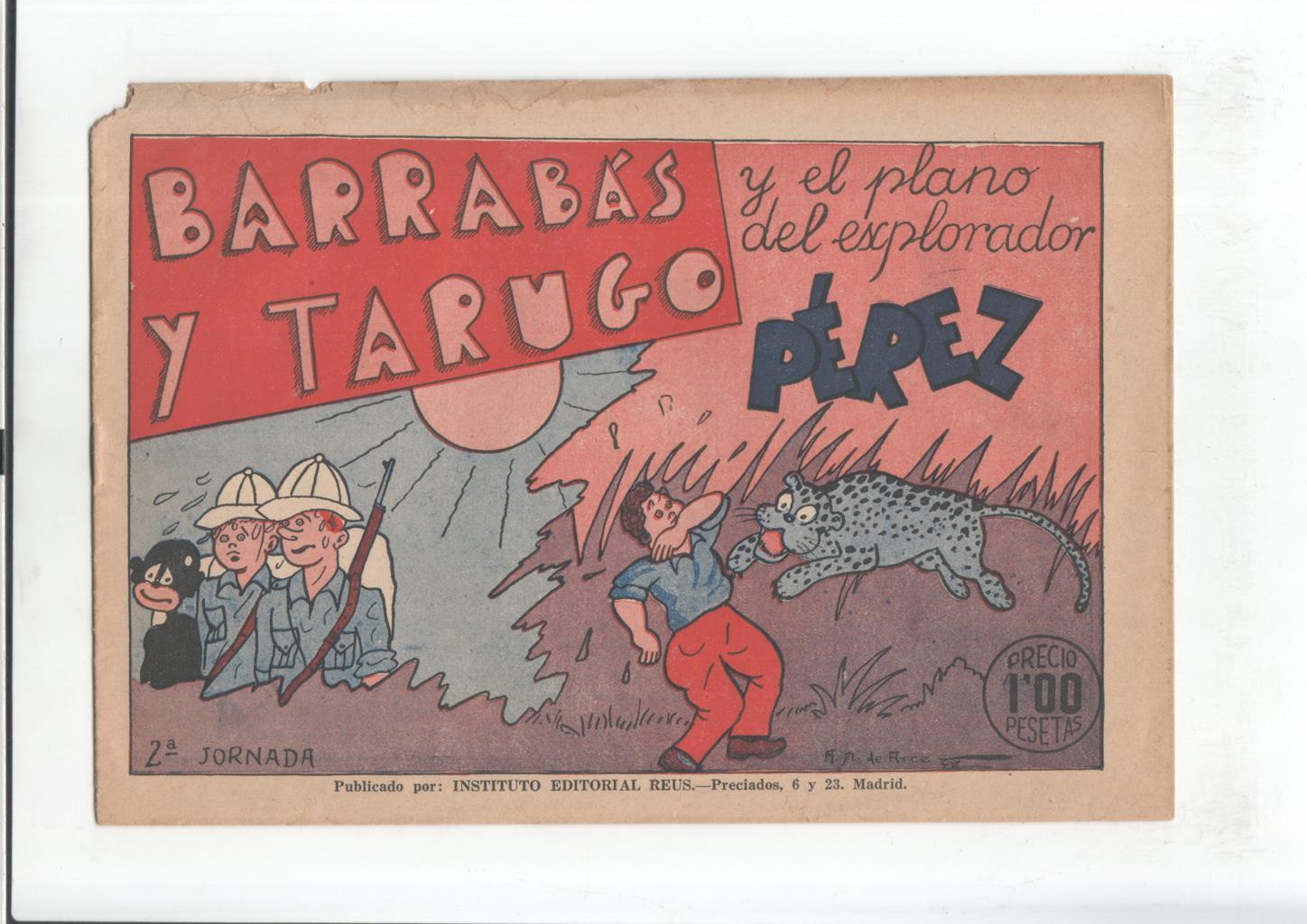 Barrabas y Tarugo 2ª jornada: el plano del explorador Perez