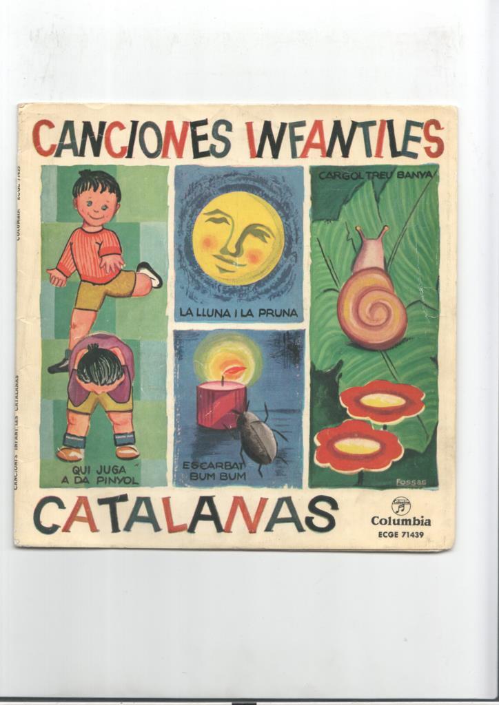 Disco 45 R.p.m: Gina Marcel: canciones infantiles catalanas