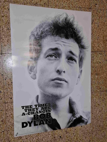 Poster: Bob Dylan. The times they are a-changin'