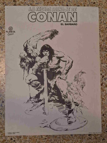 Poster comic: La espada salvaje de Conan el Barbaro