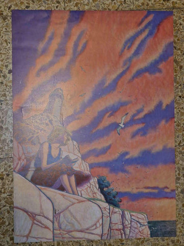 Poster: Ana al atardecer de Miguelanxo Prado