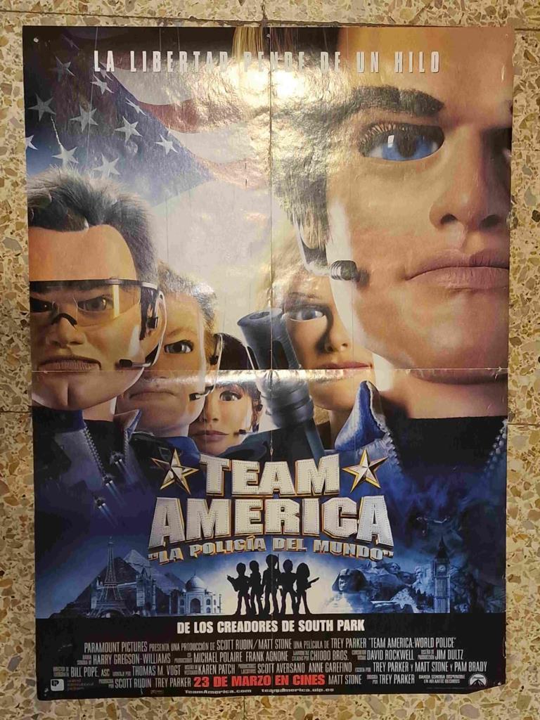 Poster cine a doble cara: Team America, La policia del mundo / Blade Trinity con Wesley Snipes