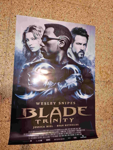 Poster cine a doble cara: Team America, La policia del mundo / Blade Trinity con Wesley Snipes