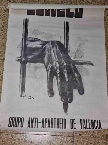 Poster: Soweto, grupo Anti-apartheid de Valencia