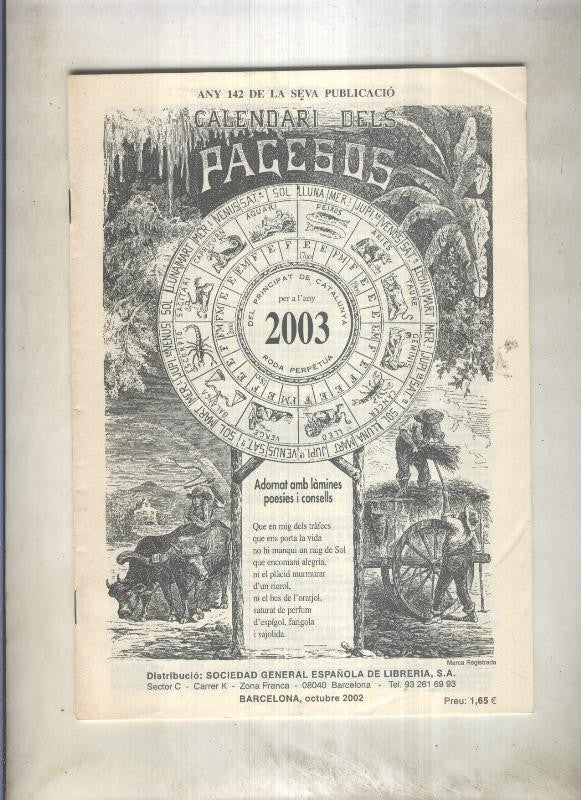 Calendari dels Pagesos año 2003