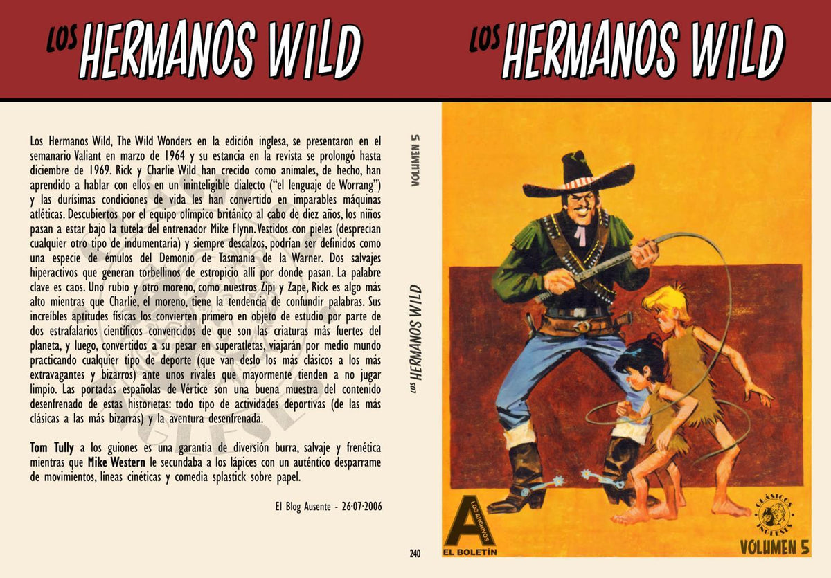 Los Archivos de El Boletin volumen 240: Los Hermanos Wild vol 5