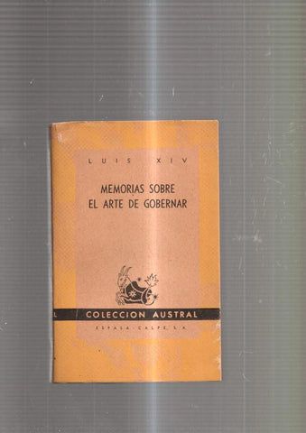 Memorias sobre el arte de gobernar