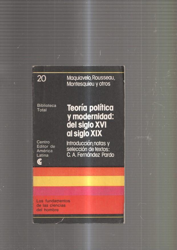 Teoria politica y modernidad: del siglo XVI al siglo XIX