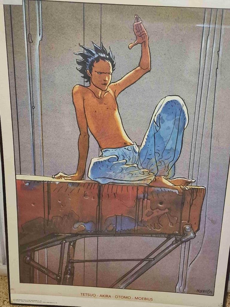 Poster manga: Tetsuo - Akira - Otomo - Moebius.