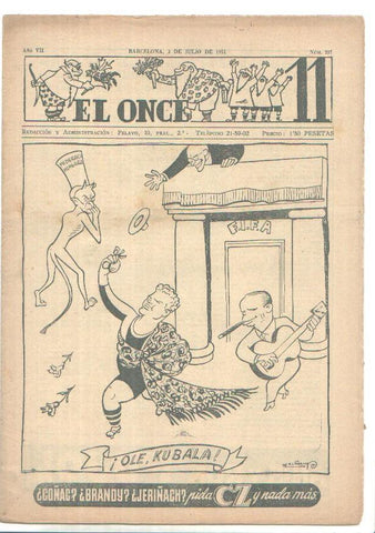 El Once revista deportiva numero 337 (3.7.1951)