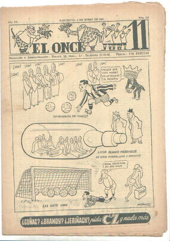 El Once revista deportiva numero 311(3.1.1951)