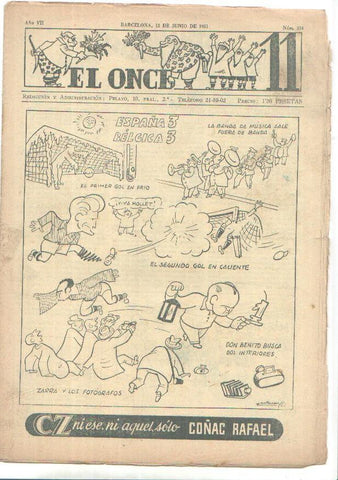 El Once revista deportiva numero 334 (12.6.1951)