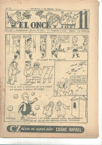 El Once revista deportiva numero 317 (13.2.1951)