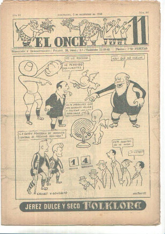El Once revista deportiva numero 307 (5.12.1950)