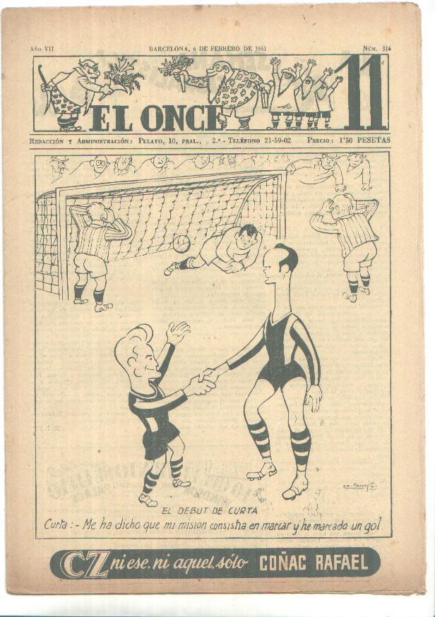 El Once revista deportiva numero 316 (6.2.1951)