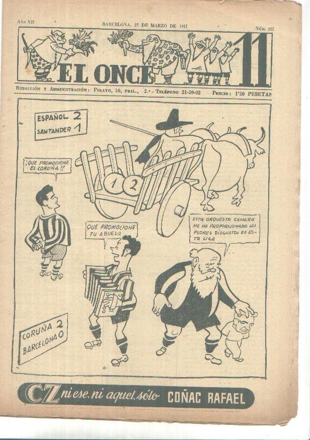 El Once revista deportiva numero 323 (27.3.1951)