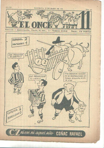 El Once revista deportiva numero 323 (27.3.1951)