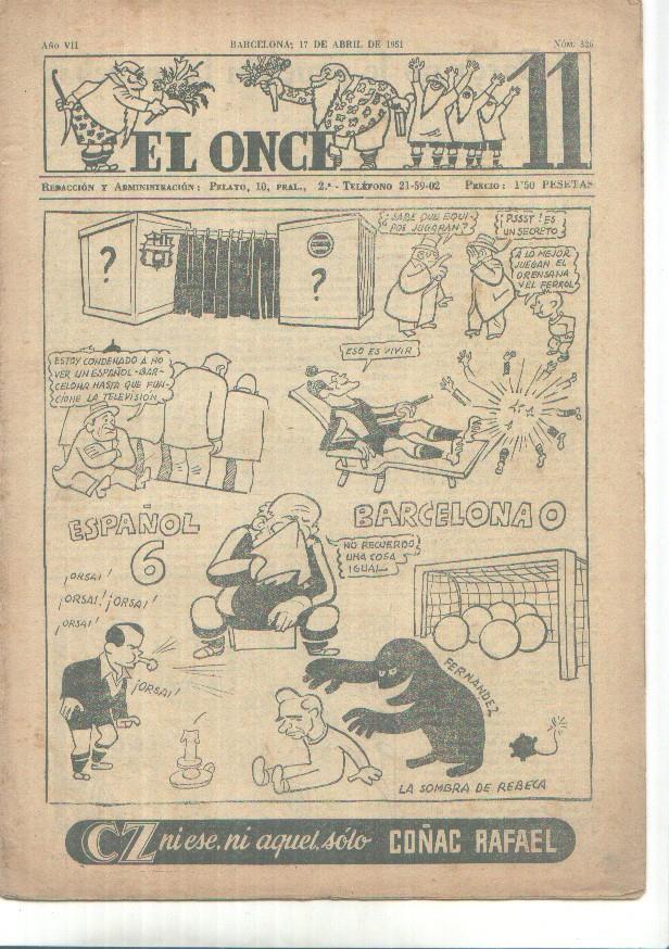 El Once revista deportiva numero 326 (17.4.1951)