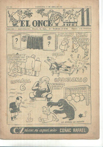 El Once revista deportiva numero 326 (17.4.1951)